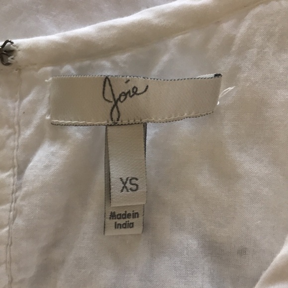 Joie Soleil White Boho Eyelet Lace Sleeveless Mini Dress | Size XS - Picture 9 of 11